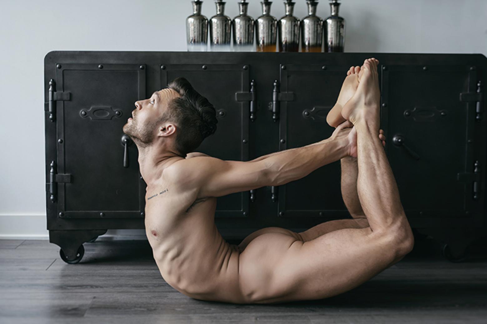 Mens naked yoga