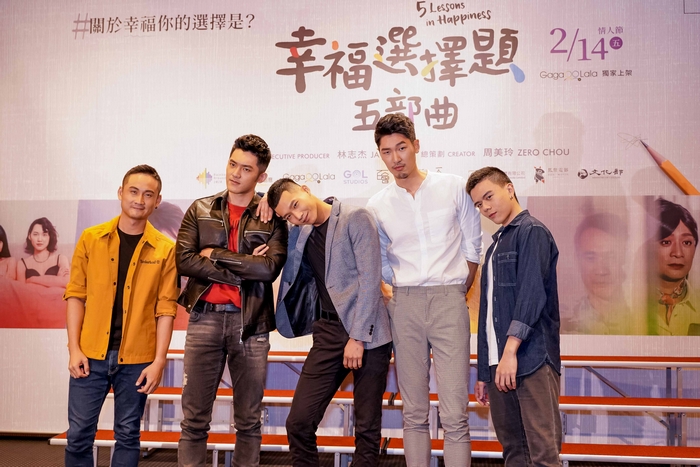 迷你鳥劇組：（左至右）導演黃鼎鈞、林冠宇、黃冠智、姜康哲、李梓誠